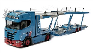NZG 斯堪尼亚SCANIA 运输车双层拖架套合金汽车模型 730S
