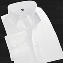 韩版 七多男士 修身 白衬衫 衬衫 秋季 男长袖 商务免烫纯色衬衣职业正装