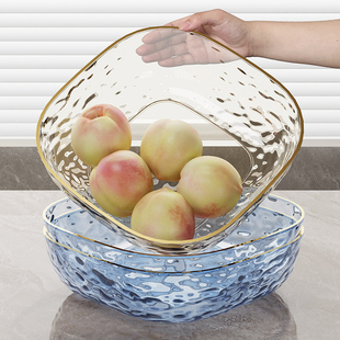 水果盘客厅家用茶几零食摆放盘2023新款 果盆轻奢高级水果盘水果篮