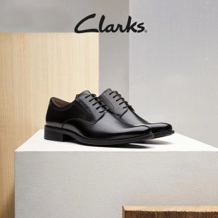 德比鞋 Clarks其乐泰顿系列英伦商务皮鞋 皮鞋 结婚新郎鞋 男 增高正装