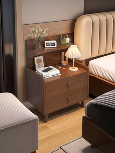 床头柜现代简约小型卧室简易床边柜收纳置物架床头窄小柜子储物柜