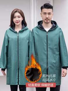 新款 韩版 大人工 厨房围裙时尚 罩衣女家用加绒加厚防水防油餐饮长袖