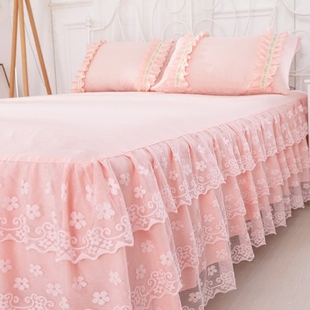 韩版 单件蕾丝花边床单保护套1.8x2.0x2.2m床套夏天 公主床罩床裙式