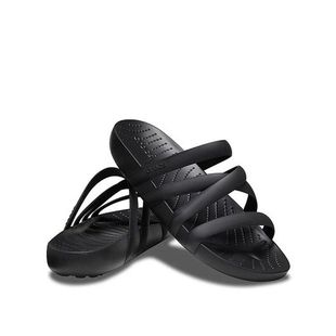 黑色拖鞋 Crocs卡洛驰女士凉鞋 正品 沙滩鞋 203173 潮流平底凉鞋