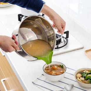 食品级硅胶防洒漏锅沿导流器厨房耐高温汤汁锅具边缘倒汤器