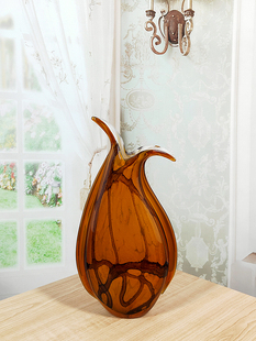 现代风格 花瓶摆件琉璃工艺品产地淄博卧室床头厅居家简约台面摆设