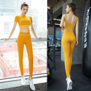 瑜伽服夏季 2024新款 女 专业高端气质薄款 速干衣健身房跑步运动套装