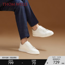 真皮运动男士 夏季 ThomWills男款 小白鞋 休闲皮鞋 商务西装 白色板鞋