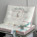 高端功能性元 气桃桃助眠枕刺绣中低护颈枕可机洗抗菌枕头芯48x74
