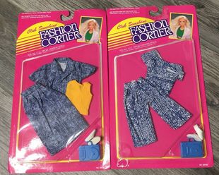 fashion 时尚 Barbie 古董芭比娃娃 6分娃 娃衣配件 牛仔短袖