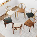 太师椅子舒服久坐家用餐椅茶桌餐厅餐桌凳子靠背商用牛角饭店茶椅