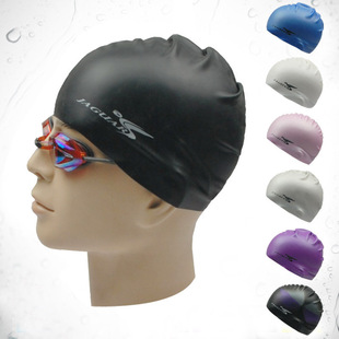 捷佳硅胶游泳帽 内颗粒泳帽 阻力小超耐用sc601 男女长发头彩色帽