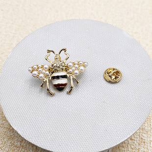 胸针 B859 珍珠滴油大蜜蜂配饰可爱动物造型气质百搭服装