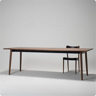 美式 loft实木复古会议桌长桌原木办公桌长方形工作台长条大型餐桌