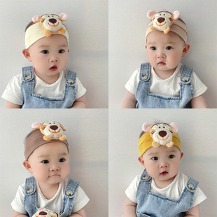婴儿帽子夏季 薄款 婴幼儿新生儿 发带护囟门帽0一6月宝宝帽子春秋款