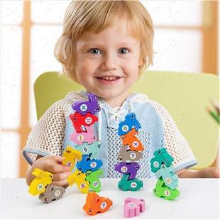 跨境小兔算术叠叠乐0.3积木亲子互动平衡叠叠高桌面游戏儿童玩具
