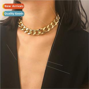 Chain Creative Necklaces Chunky mple Vintage Sweater