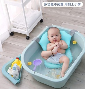 宝宝洗澡盆0一6岁浴盆坐躺婴儿新生用品洗头神器小孩一体式 1108i