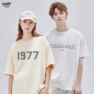 2024新款 短袖 TEDDY ISLAND联名款 韩版 时尚 T恤宽松版