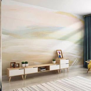 3D北欧抽象油画涂鸦艺术墙布沙发壁纸客厅电视背景墙现代卧室墙纸