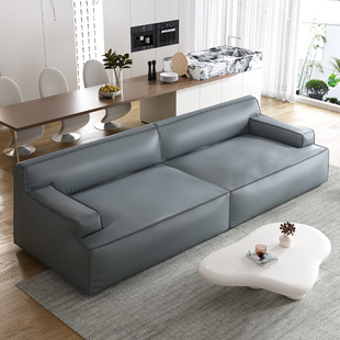大马士革布艺沙发意式 极简现代简约小户型客厅免洗亲肤科技布直排