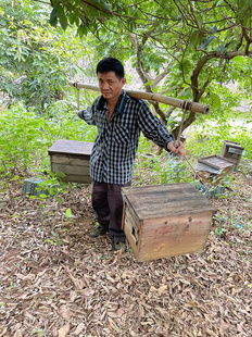 思远蜂业养蜂专用便携转场工具不锈钢挑蜂箱夹子