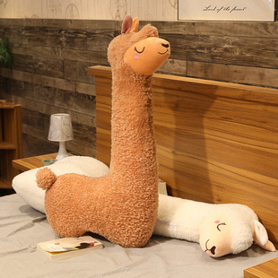 草泥马羊驼公仔卡通毛绒玩具床上抱枕拍照玩偶定制