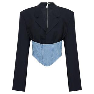 LEE DION CROPPED CORSET BLAZER STYLE