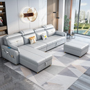 简约现代沙发床科技布客厅两用可折叠储物转角直排沙发床2024新款