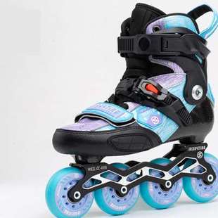 专业滑冰鞋 儿童旱冰鞋 调节轮滑鞋 平花直排碳纤维溜冰鞋 速滑鞋