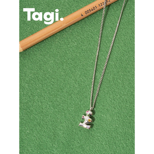 Tagi. 想象充气感彩色锁骨项链可调长度 i钻石气球