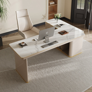 岩板书桌书房现代简约轻奢电脑桌办公桌老板桌大班台 S628