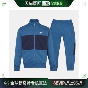 男士 韩国直邮Nike NIKE 子包装 健身套装 Club 蓝色 DM6 上衣裤