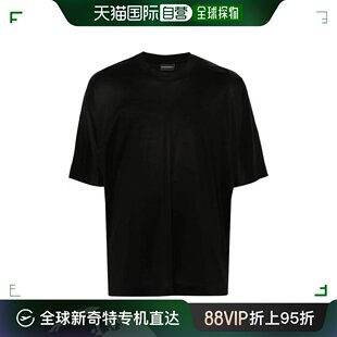 韩国直邮EMPORIO ARMANI24SS短袖 BLACK T恤男3D1TG2 1JUVZ0999
