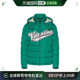 99新未使用 1V3CNA318QA 香港直邮Valentino 徽标连帽羽绒服