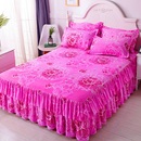 韩式 床裙三件套席梦思喜庆床罩床套床盖床笠1.2米1.5米1.8米2米床