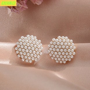 pearl Korean grain clip rice ear female earrings buckle