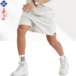 美式 薄款 中裤 夏季 男士 纯棉短裤 宽松外穿五分裤 潮流休闲裤 运动裤