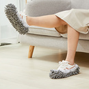 6双装 懒人清洁擦地拖鞋 套可拆洗 套家用雪尼尔软底地板扫地静音鞋