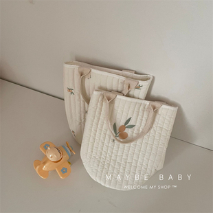 韩国ins母婴包时尚 手提卡通妈咪包多功能大容量外出便当水桶包