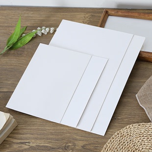 简约现代白色卡纸内衬纸画框相框整张可写书法定做定制加厚多尺寸