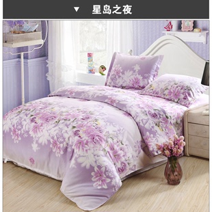 全棉四件套春床上用品韩式 磨毛斜纹床单被罩特价 4件套 包邮