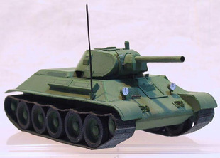 纸模型 t34 坦克 1941年后期型
