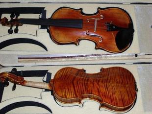 4小提琴 手工制作 中档小提琴 性价比超高 天然虎纹