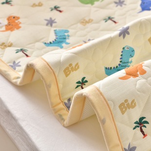 A类双层纱婴儿童隔尿垫幼儿园防水纯棉抗M菌床垫褥子可水洗夏季