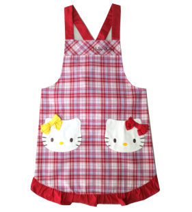 日本日版 围裙罩衣厨房可爱宽松漂亮卡通成人厨房网红女式