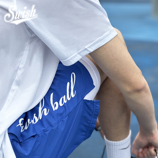 BALL速干美式 透气四分裤 Swish 篮球短裤 男夏季 不过膝 宽松运动裤
