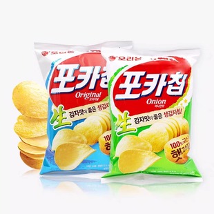 韩国进口食品好丽友生薯片66g膨化脆片儿童分享零食休闲网红
