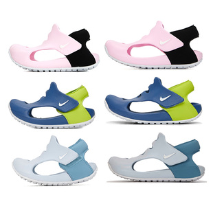 凉鞋 大童沙滩鞋 Nike耐克儿童鞋 夏季 新款 DH9465 粉色小童婴童包头鞋