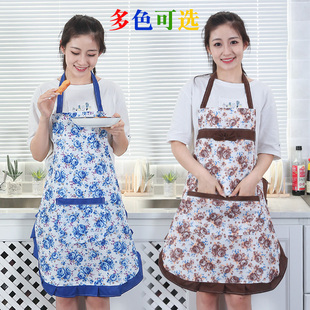韩版 罩衣可爱日系围腰透气 围裙家用厨房防污防油做饭工作服女时尚